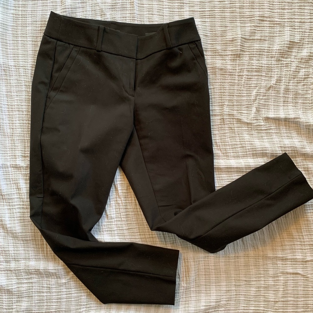 Ann Taylor Loft Julie Skinny Black Ankle Pants